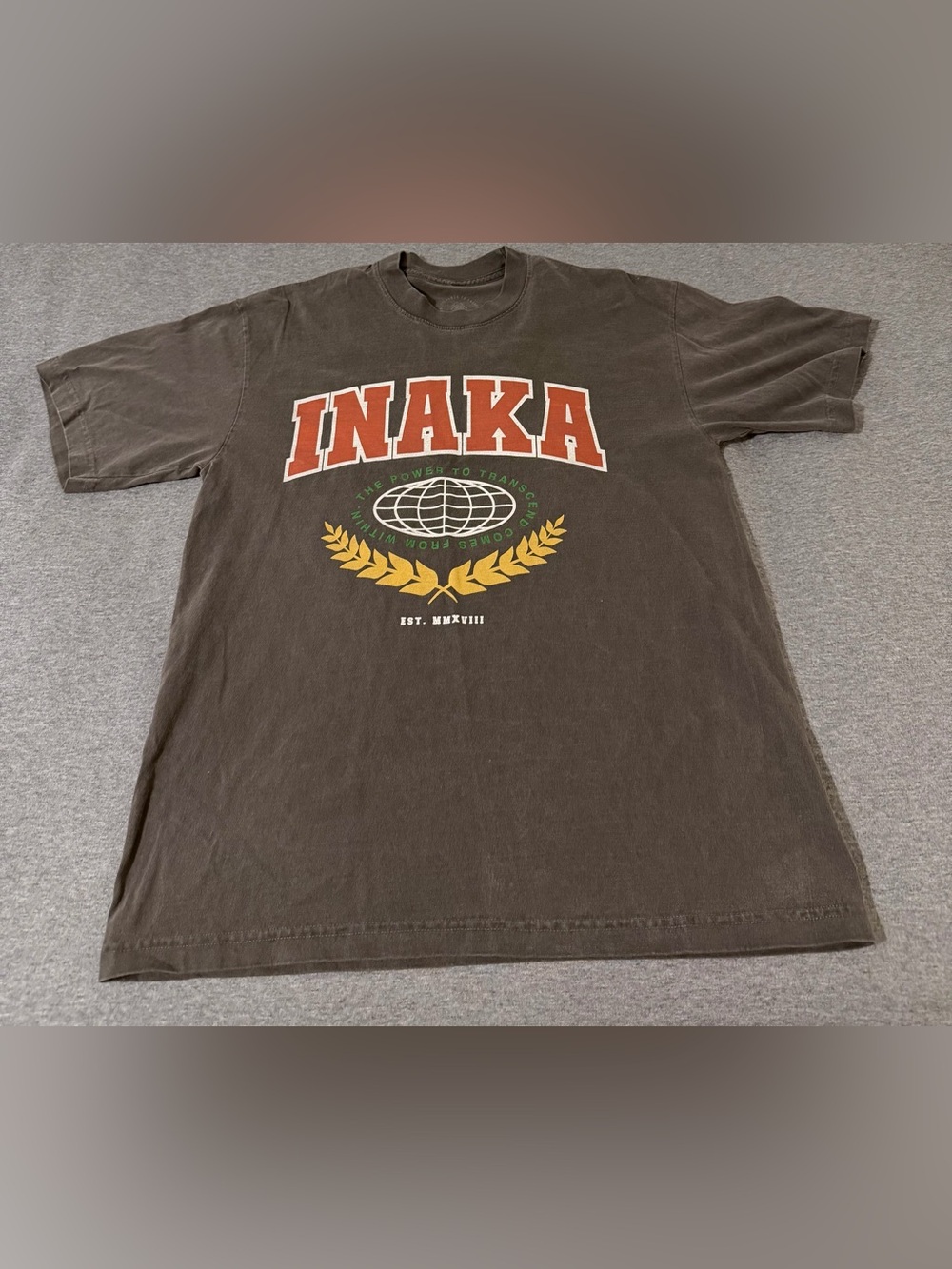 Inaka Power Dark Grey Tee